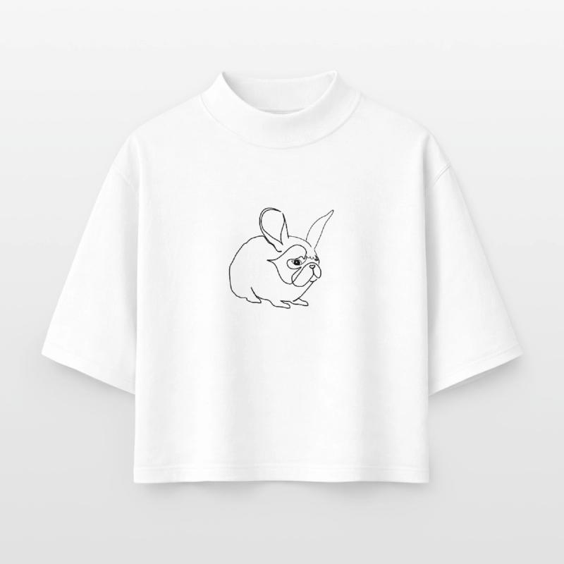 Hase oder Mops Boxy Frauen Recyceltes 1/2 Sleeved T-Shirt by Stanley/Stella