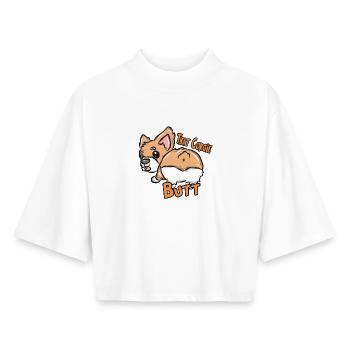 Hund - Boxy Frauen Recyceltes 1/2 Sleeved T-Shirt by Stanley/Stella - Weiß - Vorne - AI Model Female 172 dark (172cm)