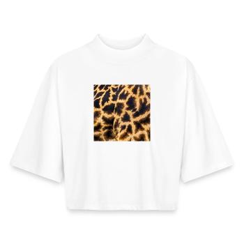SAFARI - T-shirt femme coupe boxy recyclé manches mi-longues Stanley/Stella - blanc - Devant - AI Model Female 172 dark (172cm)