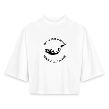 Skydiver - Boxy Women's Recycled 1/2 Sleeved T-Shirt by Stanley/Stella - white - Front - AI Model Female 172 dark (172cm)