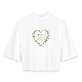 Girls of the bride! Heart - Boxy Women's Recycled 1/2 Sleeved T-Shirt by Stanley/Stella - white - Front - AI Model Female 172 dark (172cm)