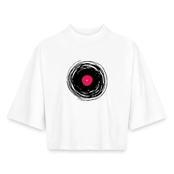 Scheibe - Boxy Frauen Recyceltes 1/2 Sleeved T-Shirt by Stanley/Stella - Weiß - Vorne - AI Model Female 172 dark (172cm)