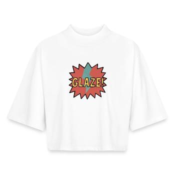 Glaçage ! - T-shirt femme coupe boxy recyclé manches mi-longues Stanley/Stella - blanc - Devant - AI Model Female 172 dark (172cm)