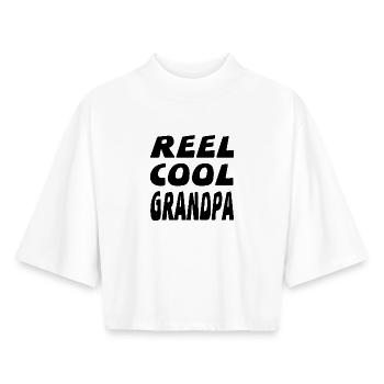 Opa - Boxy Frauen Recyceltes 1/2 Sleeved T-Shirt by Stanley/Stella - Weiß - Vorne - AI Model Female 172 dark (172cm)