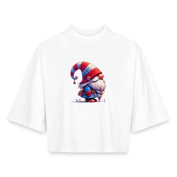 Gnom-Goblin-Elf - Boxy Frauen Recyceltes 1/2 Sleeved T-Shirt by Stanley/Stella - Weiß - Vorne - AI Model Female 172 dark (172cm)