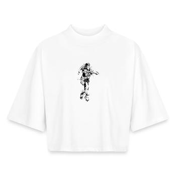 Running Marathon - Boxy Women's Recycled 1/2 Sleeved T-Shirt by Stanley/Stella - white - Front - AI Model Female 172 dark (172cm)