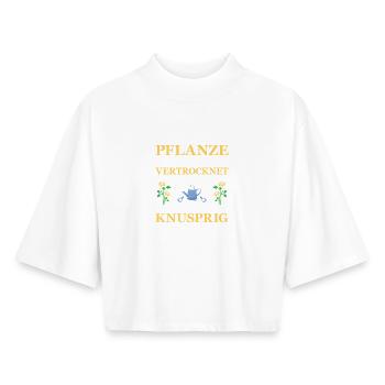 Garden Gardener Gardening Gardening Gardening Gardening - Boxy Women's Recycled 1/2 Sleeved T-Shirt by Stanley/Stella - white - Front - AI Model Female 172 dark (172cm)