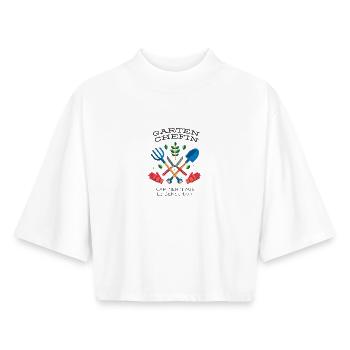 Garten Chefin - Boxy Frauen Recyceltes 1/2 Sleeved T-Shirt by Stanley/Stella - Weiß - Vorne - AI Model Female 172 dark (172cm)