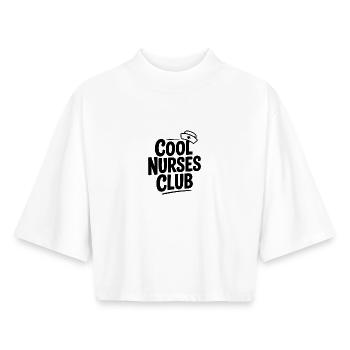 Cool Nurses Club - Boxy Frauen Recyceltes 1/2 Sleeved T-Shirt by Stanley/Stella - Weiß - Vorne - AI Model Female 172 dark (172cm)