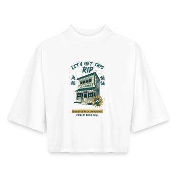 Lets Get Rip Booster Pack Unboxing Collect Build - Boxy Women's Recycled 1/2 Sleeved T-Shirt by Stanley/Stella - white - Front - AI Model Female 172 dark (172cm)