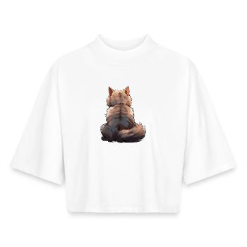 Munchkin - Boxy Women's Recycled 1/2 Sleeved T-Shirt by Stanley/Stella - white - Front - AI Model Female 172 dark (172cm)