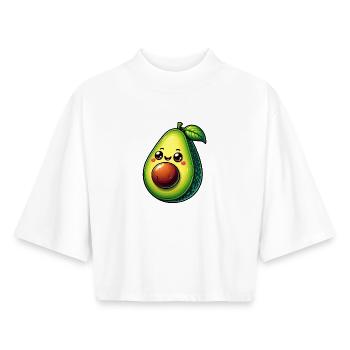 Avocado - Boxy Women's Recycled 1/2 Sleeved T-Shirt by Stanley/Stella - white - Front - AI Model Female 172 dark (172cm)