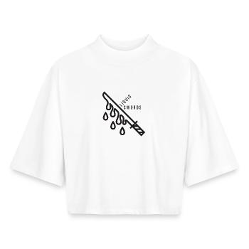 Liquid swords - Boxy Women's Recycled 1/2 Sleeved T-Shirt by Stanley/Stella - white - Front - AI Model Female 172 dark (172cm)