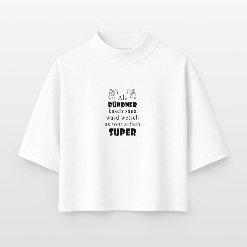 Graubünden dialect Super expression Boxy Women's Recycled 1/2 Sleeved T-Shirt by Stanley/Stella