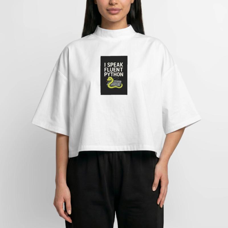 Python Coding Snake Boxy Women's Recycled 1/2 Sleeved T-Shirt by Stanley/Stella