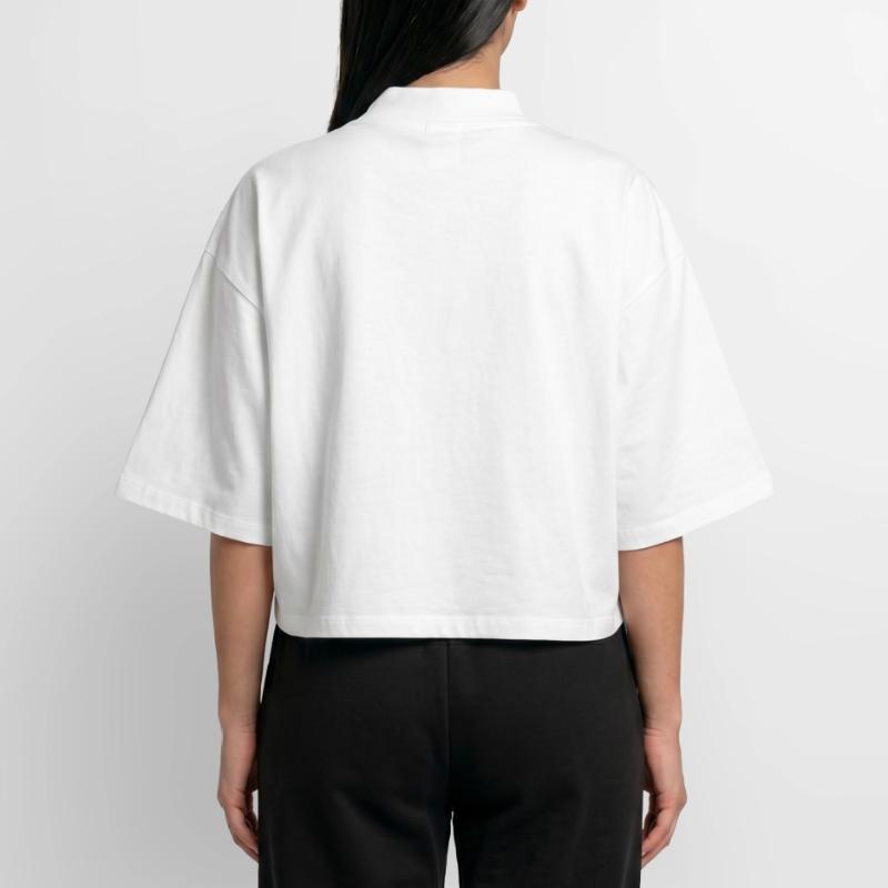 Mortimer Stride Squelette Étoile de l’animation Internet T-shirt femme coupe boxy recyclé manches mi-longues Stanley/Stella