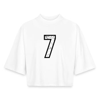 7 - Boxy Women's Recycled 1/2 Sleeved T-Shirt by Stanley/Stella - white - Front - AI Model Female 172 dark (172cm)
