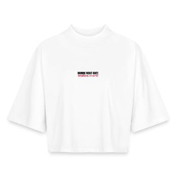 Dumm fickt gut - verstehe ich nicht - Boxy Frauen Recyceltes 1/2 Sleeved T-Shirt by Stanley/Stella - Weiß - Vorne - AI Model Female 172 dark (172cm)