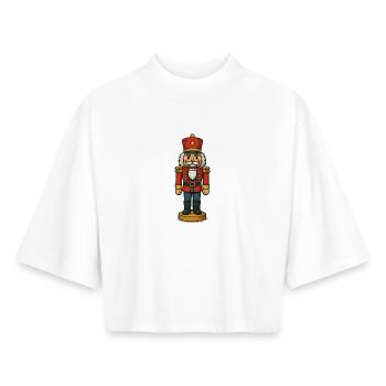 Nutcracker Soldier Comic - Boxy Women's Recycled 1/2 Sleeved T-Shirt by Stanley/Stella - white - Front - AI Model Female 172 dark (172cm)