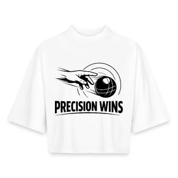 Boule Boccia Precision Wins Sport Hobby - Boxy Women's Recycled 1/2 Sleeved T-Shirt by Stanley/Stella - white - Front - AI Model Female 172 dark (172cm)