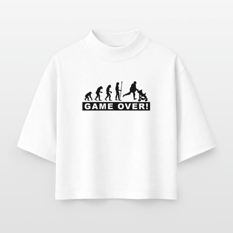 evolution_daddy T-shirt femme coupe boxy recyclé manches mi-longues Stanley/Stella