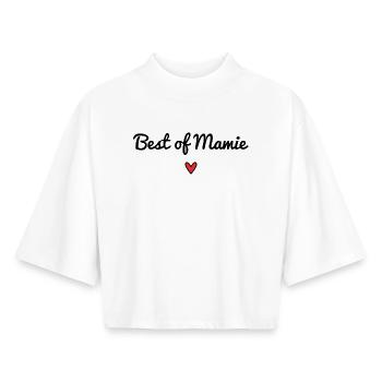 GRANNY. MOM. GRANDMA. MOTHER'S DAY - Boxy Women's Recycled 1/2 Sleeved T-Shirt by Stanley/Stella - white - Front - AI Model Female 172 dark (172cm)