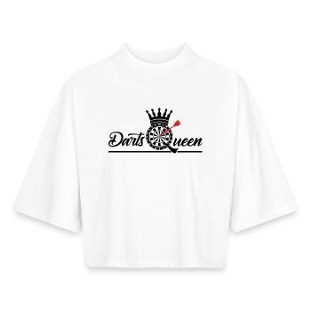 Darts Queen - Boxy Women's Recycled 1/2 Sleeved T-Shirt by Stanley/Stella - white - Front - AI Model Female 172 dark (172cm)
