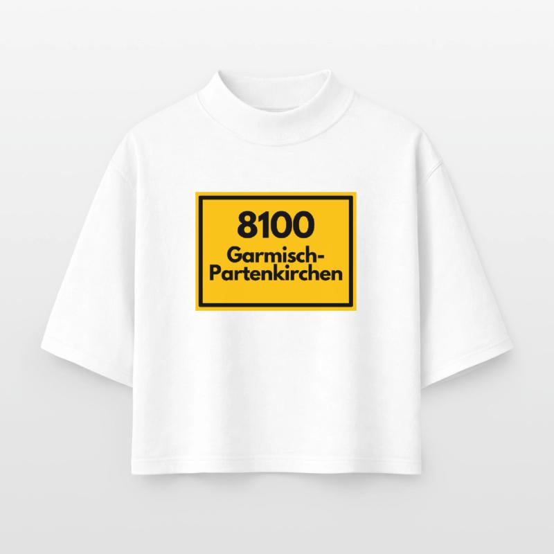 OLD POSTCODE POSTCODE 8100 GARMISCH-PARTENKIRCHEN Boxy Women's Recycled 1/2 Sleeved T-Shirt by Stanley/Stella