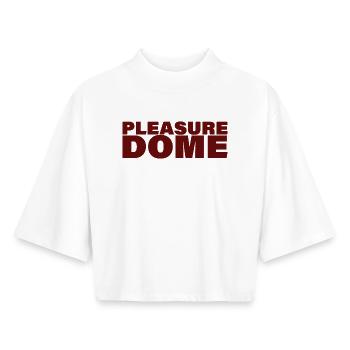 DOME DE PLAISIR - T-shirt femme coupe boxy recyclé manches mi-longues Stanley/Stella - blanc - Devant - AI Model Female 172 dark (172cm)