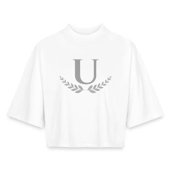 U - Boxy Frauen Recyceltes 1/2 Sleeved T-Shirt by Stanley/Stella - Weiß - Vorne - AI Model Female 172 dark (172cm)