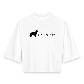 Dog - Boxy Women's Recycled 1/2 Sleeved T-Shirt by Stanley/Stella - white - Front - AI Model Female 172 dark (172cm)