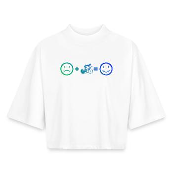 Direct Roadbike Statement - Boxy Women's Recycled 1/2 Sleeved T-Shirt by Stanley/Stella - white - Front - AI Model Female 172 dark (172cm)