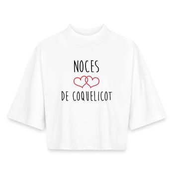 Poppy Wedding 8 Years of Marriage - Boxy Women's Recycled 1/2 Sleeved T-Shirt by Stanley/Stella - white - Front - AI Model Female 172 dark (172cm)