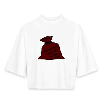 Packaging - Boxy Women's Recycled 1/2 Sleeved T-Shirt by Stanley/Stella - white - Front - AI Model Female 172 dark (172cm)
