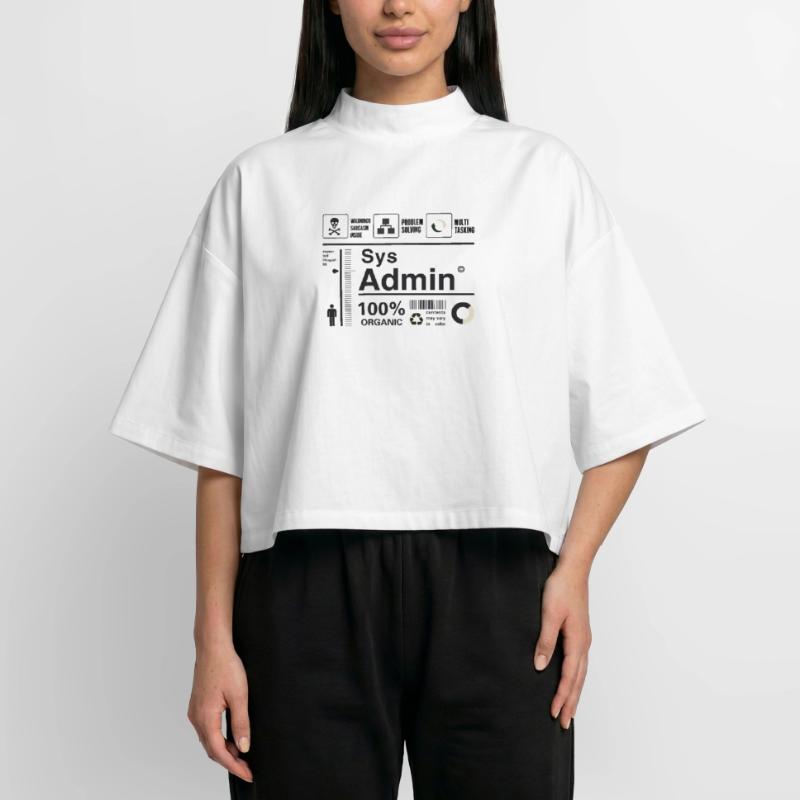 sys admin Computer Nerd pc Kit programmer Humor lo Boxy Frauen Recyceltes 1/2 Sleeved T-Shirt by Stanley/Stella