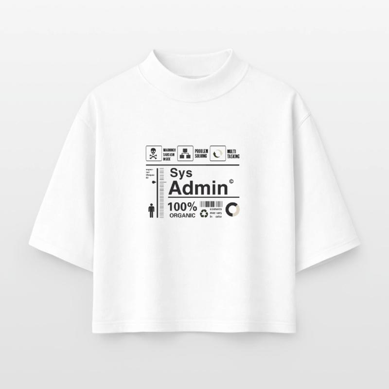 sys admin Computer Nerd pc Kit programmer Humor lo Boxy Frauen Recyceltes 1/2 Sleeved T-Shirt by Stanley/Stella