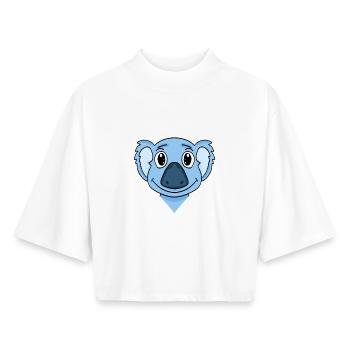 Koala - Boxy Frauen Recyceltes 1/2 Sleeved T-Shirt by Stanley/Stella - Weiß - Vorne - AI Model Female 172 dark (172cm)