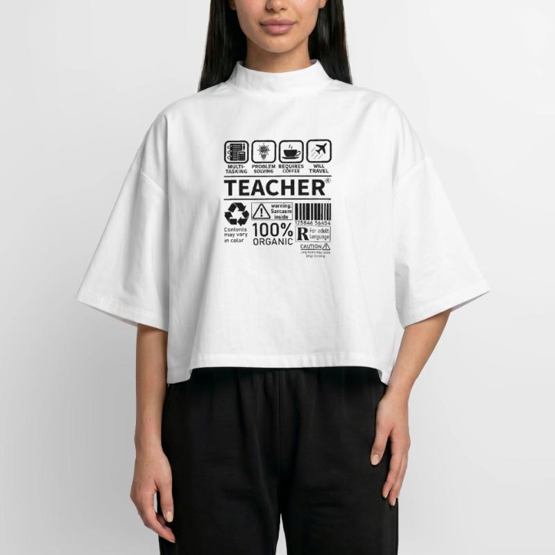 Teacher multi tasking problem solving requires Boxy Women's Recycled 1/2 Sleeved T-Shirt by Stanley/Stella