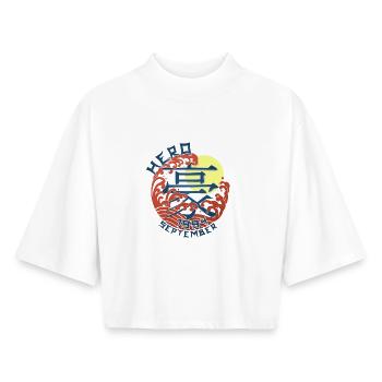 Japan Hero since September 1994 Birthday Gift - Boxy Women's Recycled 1/2 Sleeved T-Shirt by Stanley/Stella - white - Front - AI Model Female 172 dark (172cm)