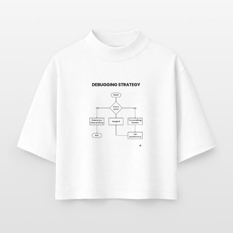 Debugging Strategy Flowchart - Does It Work Gift Boxy Women's Recycled 1/2 Sleeved T-Shirt by Stanley/Stella