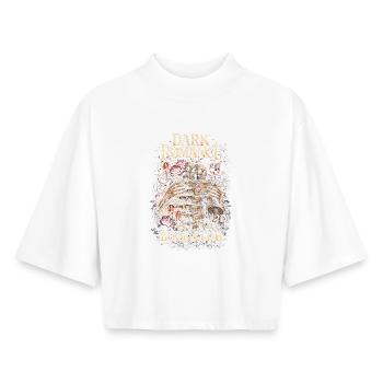 Dark Romance Book Club Booktok - Boxy Women's Recycled 1/2 Sleeved T-Shirt by Stanley/Stella - white - Front - AI Model Female 172 dark (172cm)