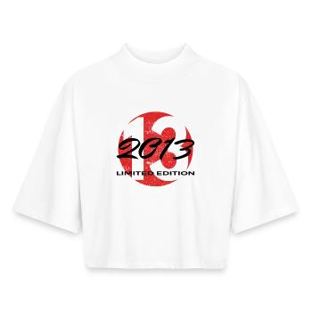 13th Birthday 2013 Boys and Girls Gift - Boxy Women's Recycled 1/2 Sleeved T-Shirt by Stanley/Stella - white - Front - AI Model Female 172 dark (172cm)