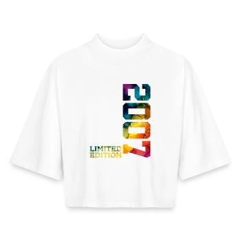 LIMITED EDITION 2007 19 YEARS 19TH BIRTHDAY - Boxy Women's Recycled 1/2 Sleeved T-Shirt by Stanley/Stella - white - Front - AI Model Female 172 dark (172cm)