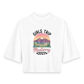 Girls Trip Monterrey 2027 - Boxy Women's Recycled 1/2 Sleeved T-Shirt by Stanley/Stella - white - Front - AI Model Female 172 dark (172cm)
