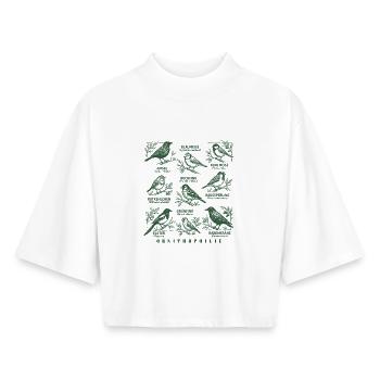 Ornithophilie Vogelarten Ornithologie Vogel - Boxy Frauen Recyceltes 1/2 Sleeved T-Shirt by Stanley/Stella - Weiß - Vorne - AI Model Female 172 dark (172cm)