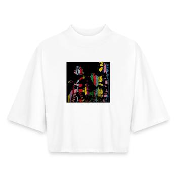 Kolibri - Boxy Frauen Recyceltes 1/2 Sleeved T-Shirt by Stanley/Stella - Weiß - Vorne - AI Model Female 172 dark (172cm)