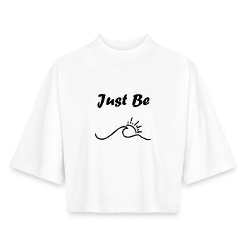 Betet einfach - Boxy Frauen Recyceltes 1/2 Sleeved T-Shirt by Stanley/Stella - Weiß - Vorne - AI Model Female 172 dark (172cm)