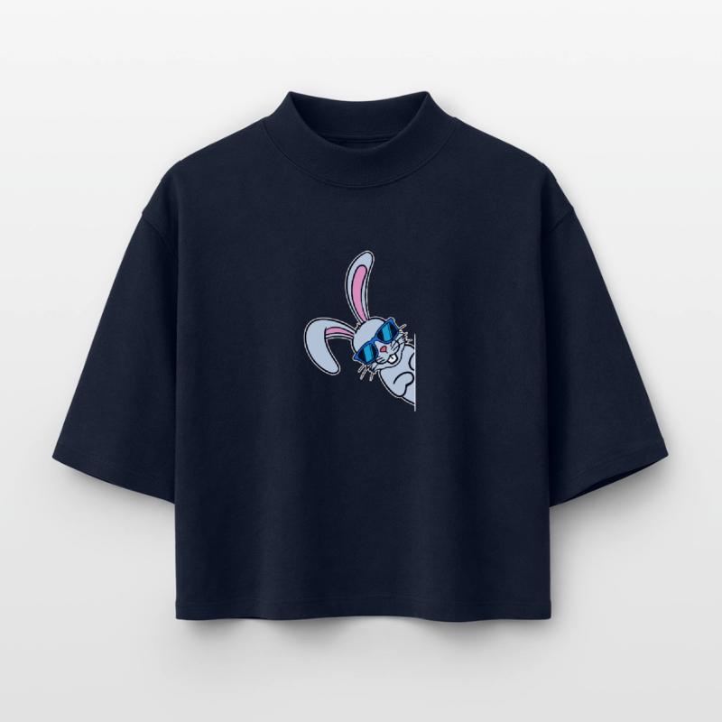 Cool Easter Bunny Easter Bunny Happy Easter Boxy Women's Recycled 1/2 Sleeved T-Shirt by Stanley/Stella