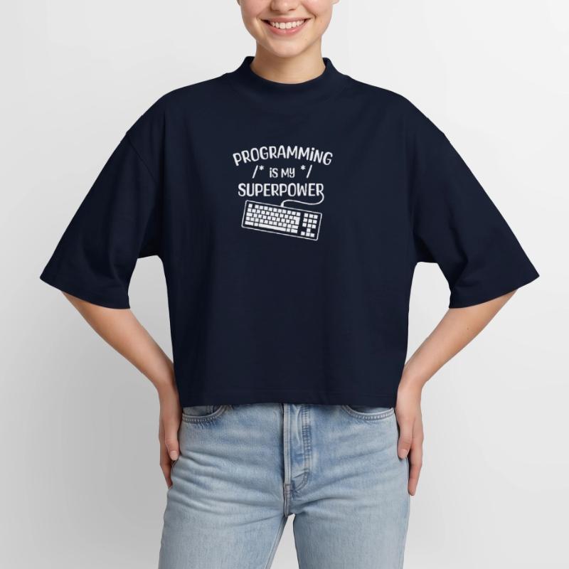 Computerfreak Developer Statement Coden Informatik Boxy Frauen Recyceltes 1/2 Sleeved T-Shirt by Stanley/Stella