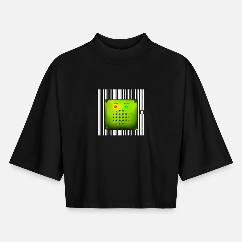 SPOT - PASSIVE - Boxy Women's Recycled 1/2 Sleeved T-Shirt by Stanley/Stella - black